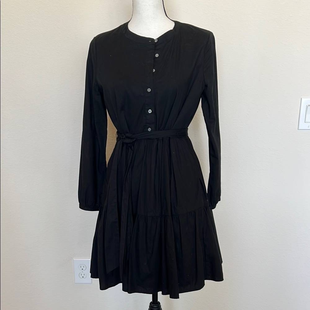 J. Crew Black Button-Down Dress - Size Small